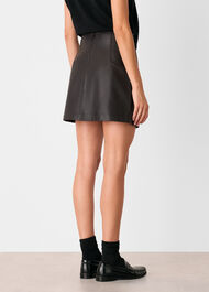 Leather A line Skirt