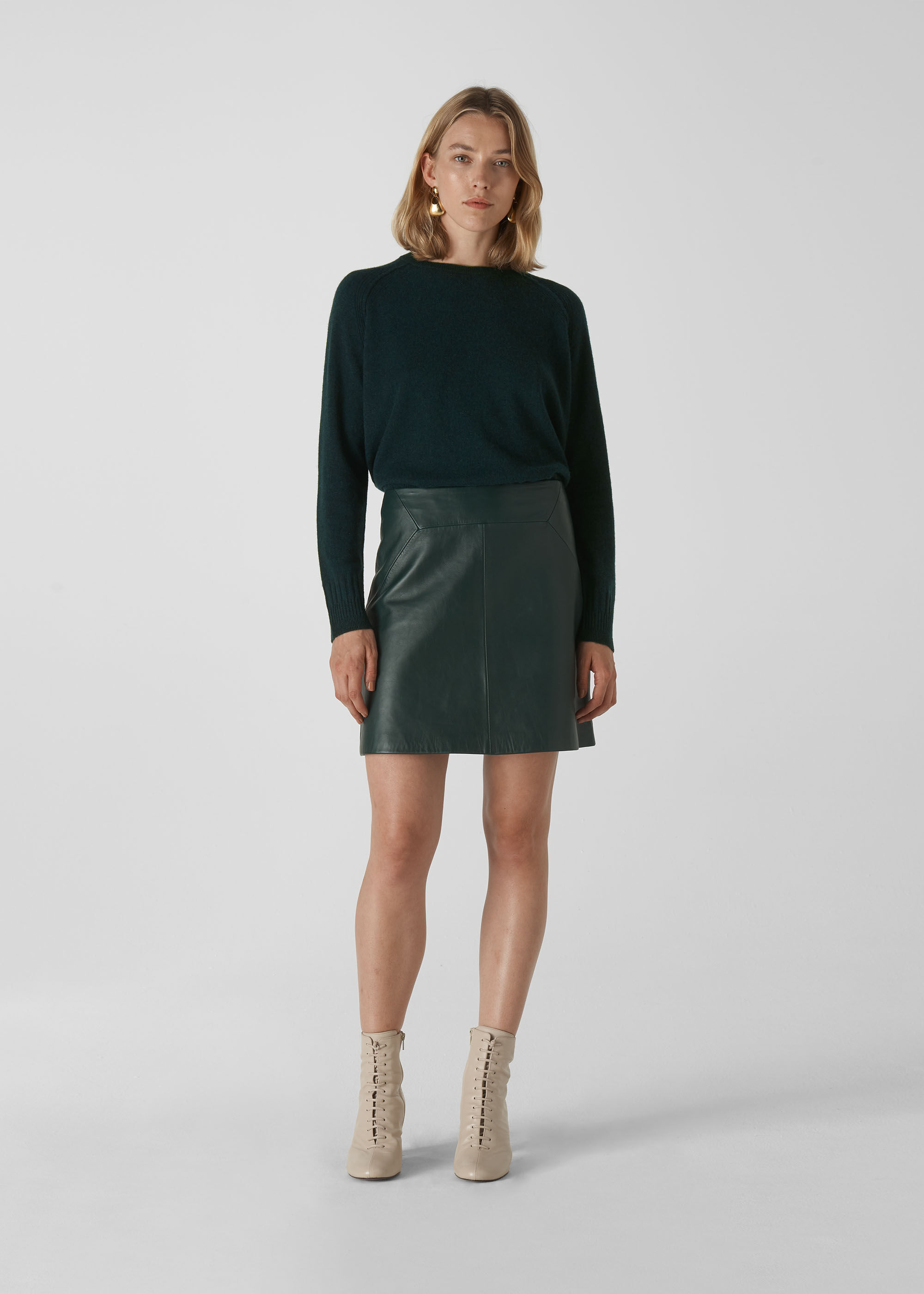Hunter green cashmere best sale sweater