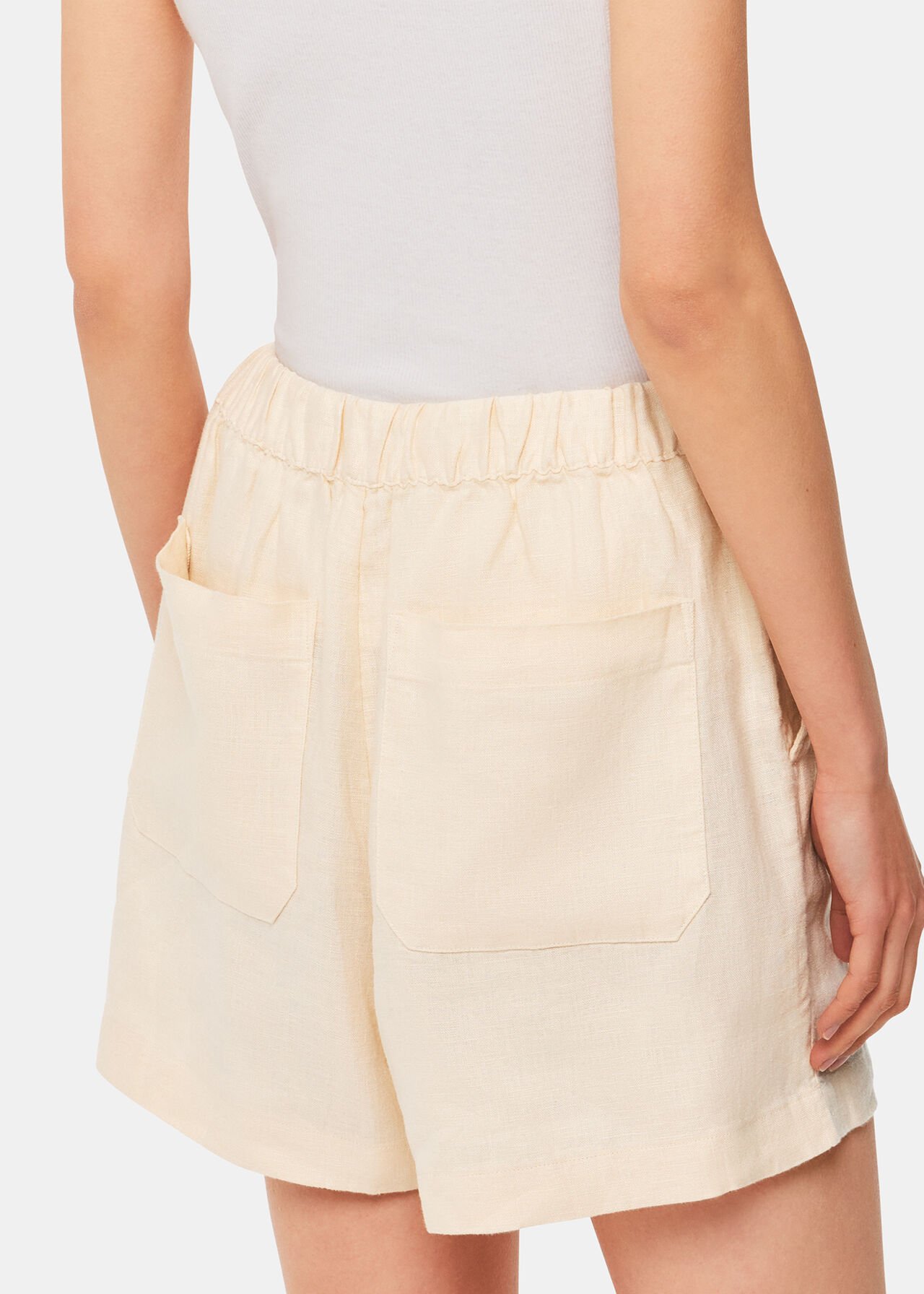 Linen Elasticated Short