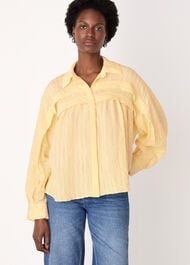 Textured Frill Detail Blouse