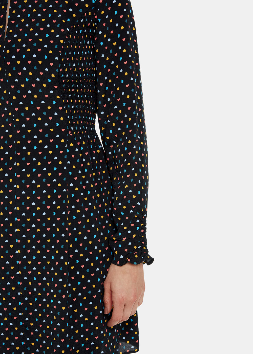 Petite Scattered Hearts Flippy Dress