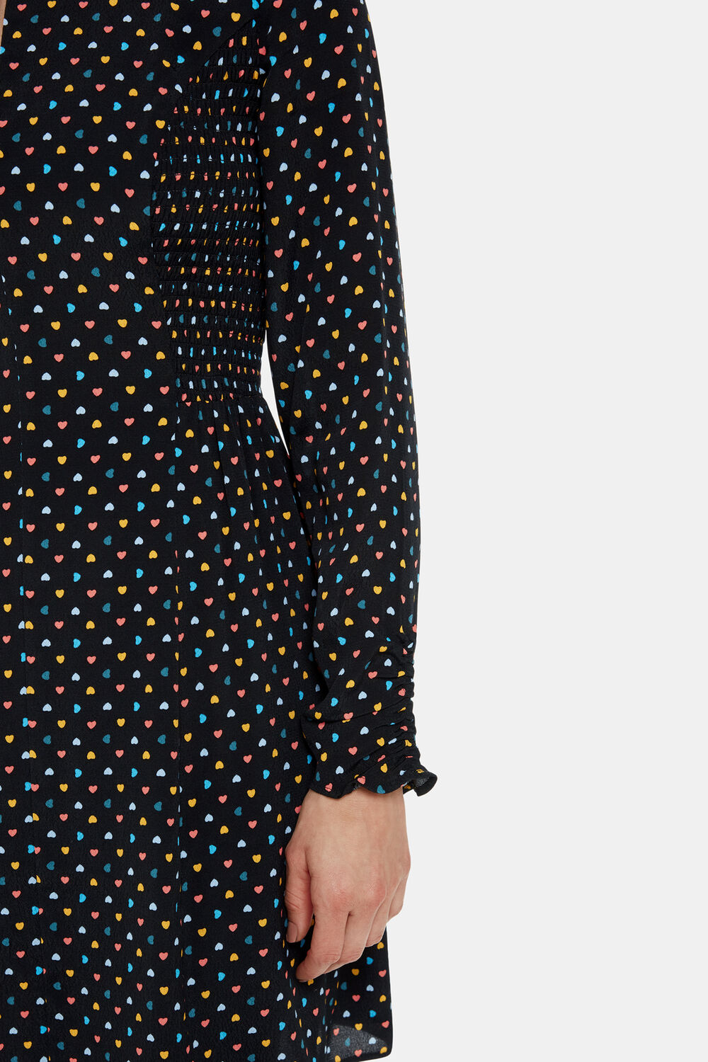 Petite Scattered Hearts Flippy Dress