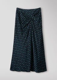 Diamond Geo Twist Midi Skirt