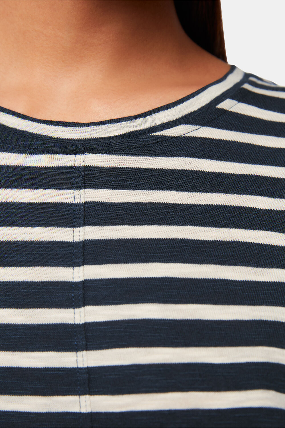 Blue Breton Stripe Jersey Dress