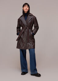 Luna Leather Belted Jacket