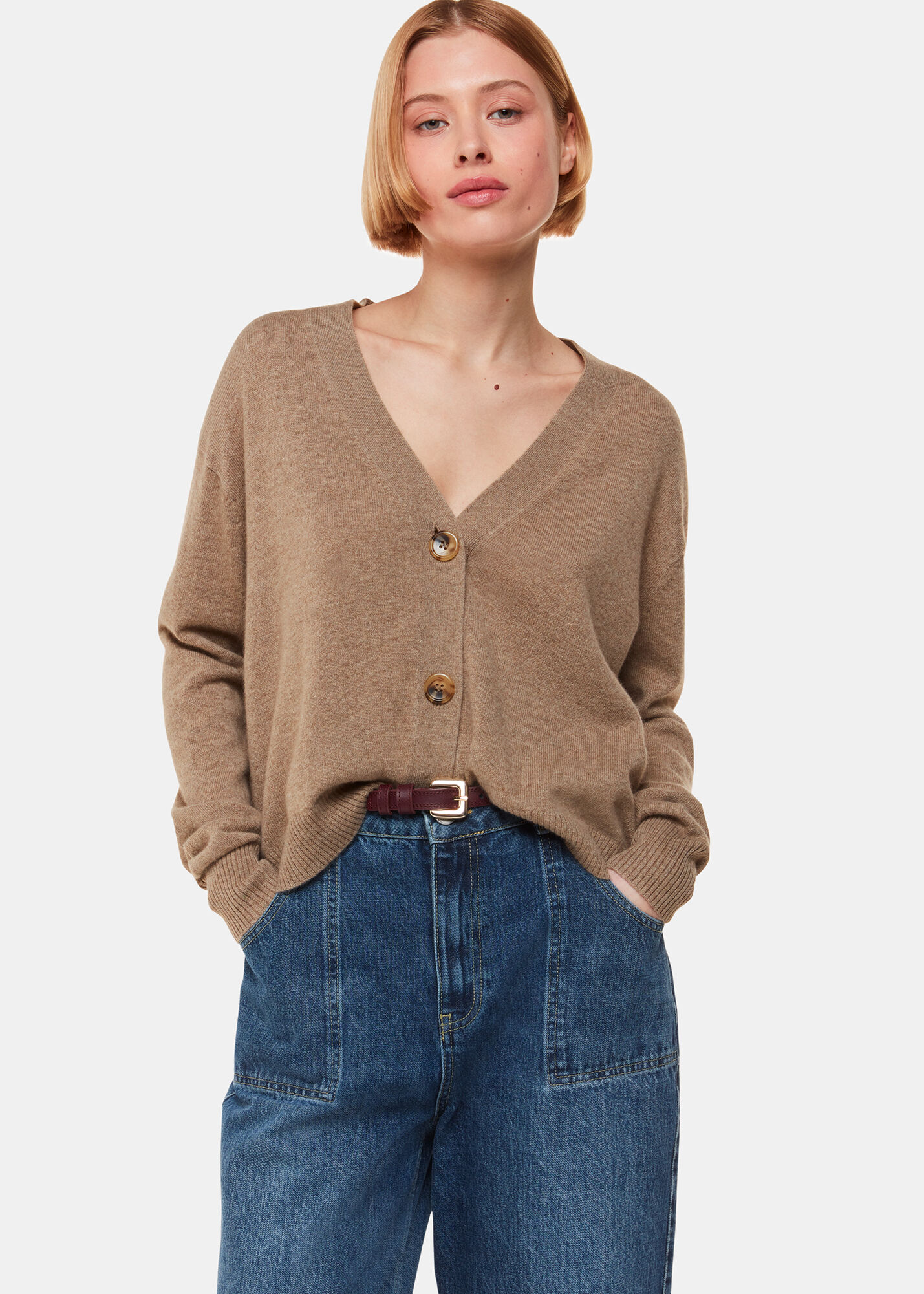Whistles cashmere cardigan clearance