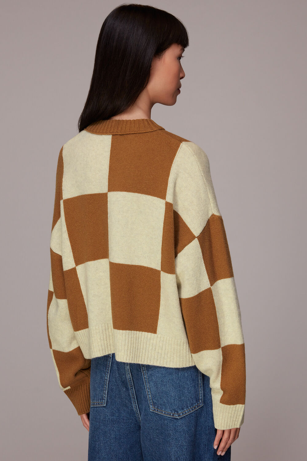 Check Wool Blend Jumper