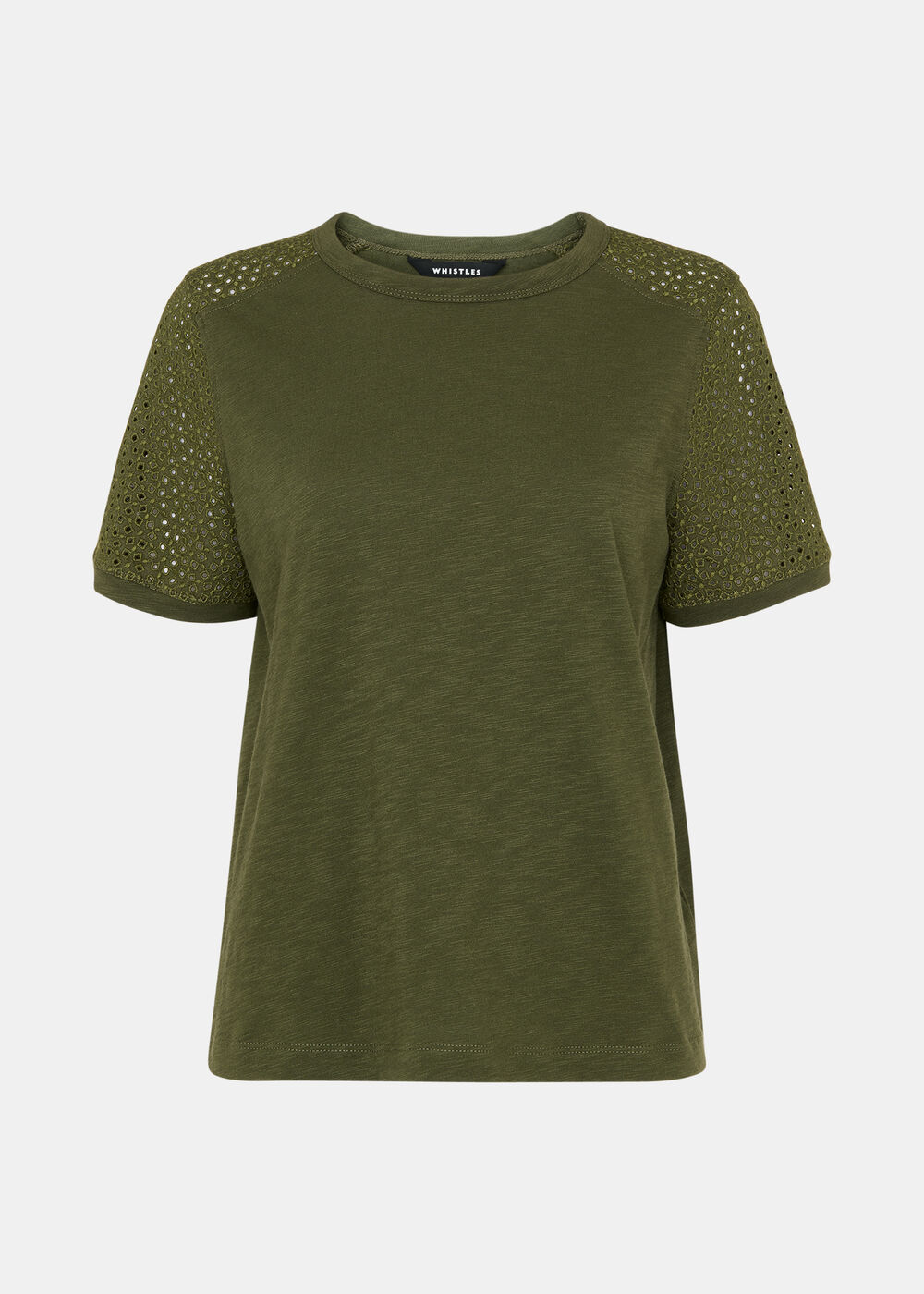 Broderie Sleeve Detail Tee