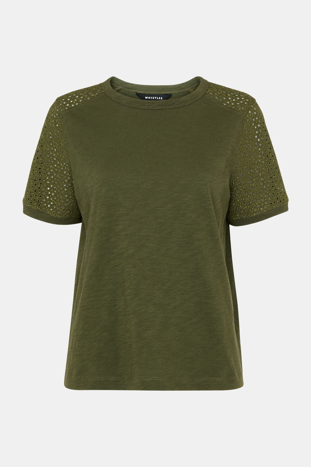 Broderie Sleeve Detail Tee