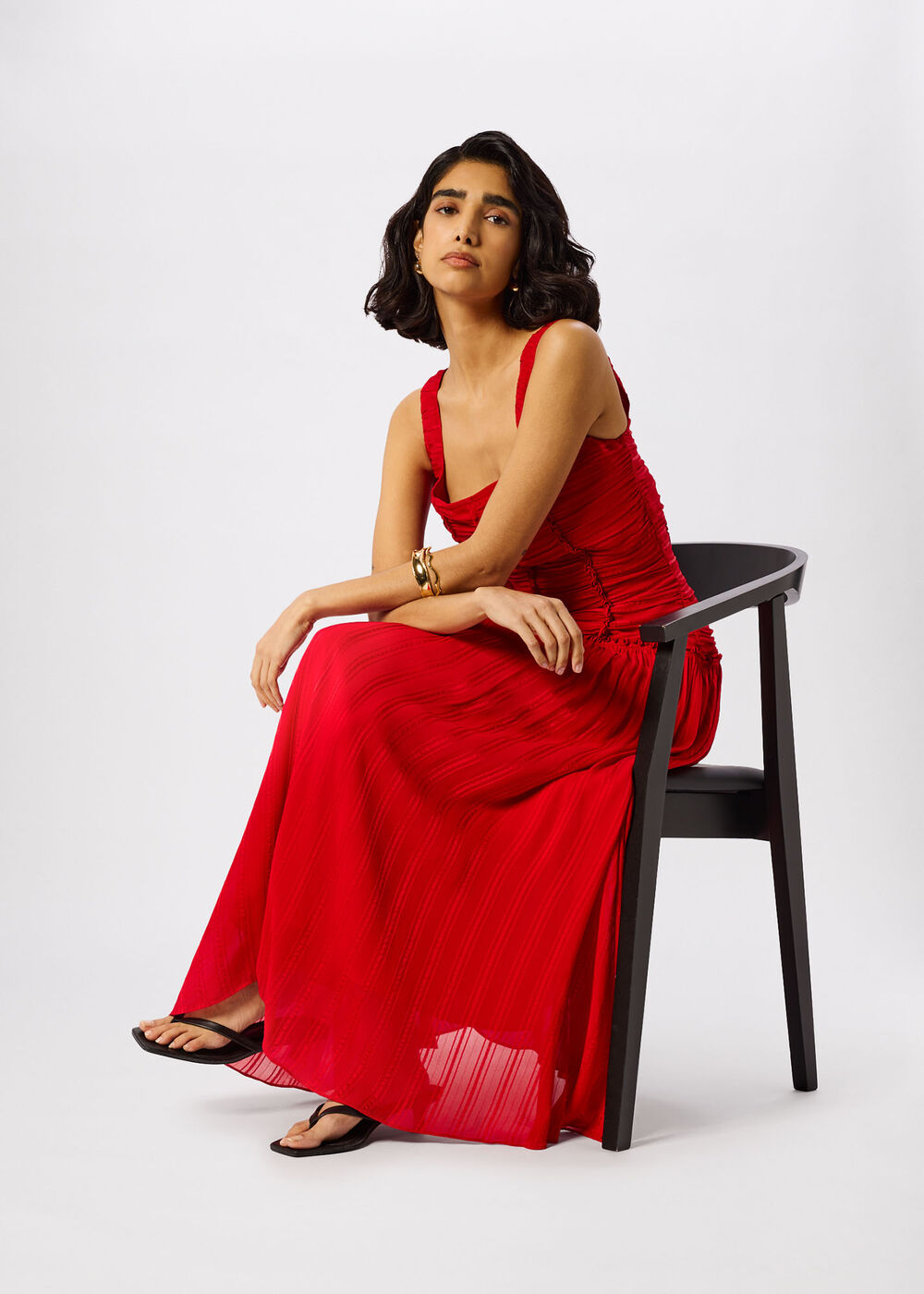 Shirred Bodice Dress