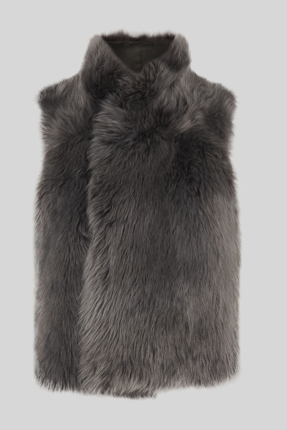 Sheepskin Reversible Gilet Grey