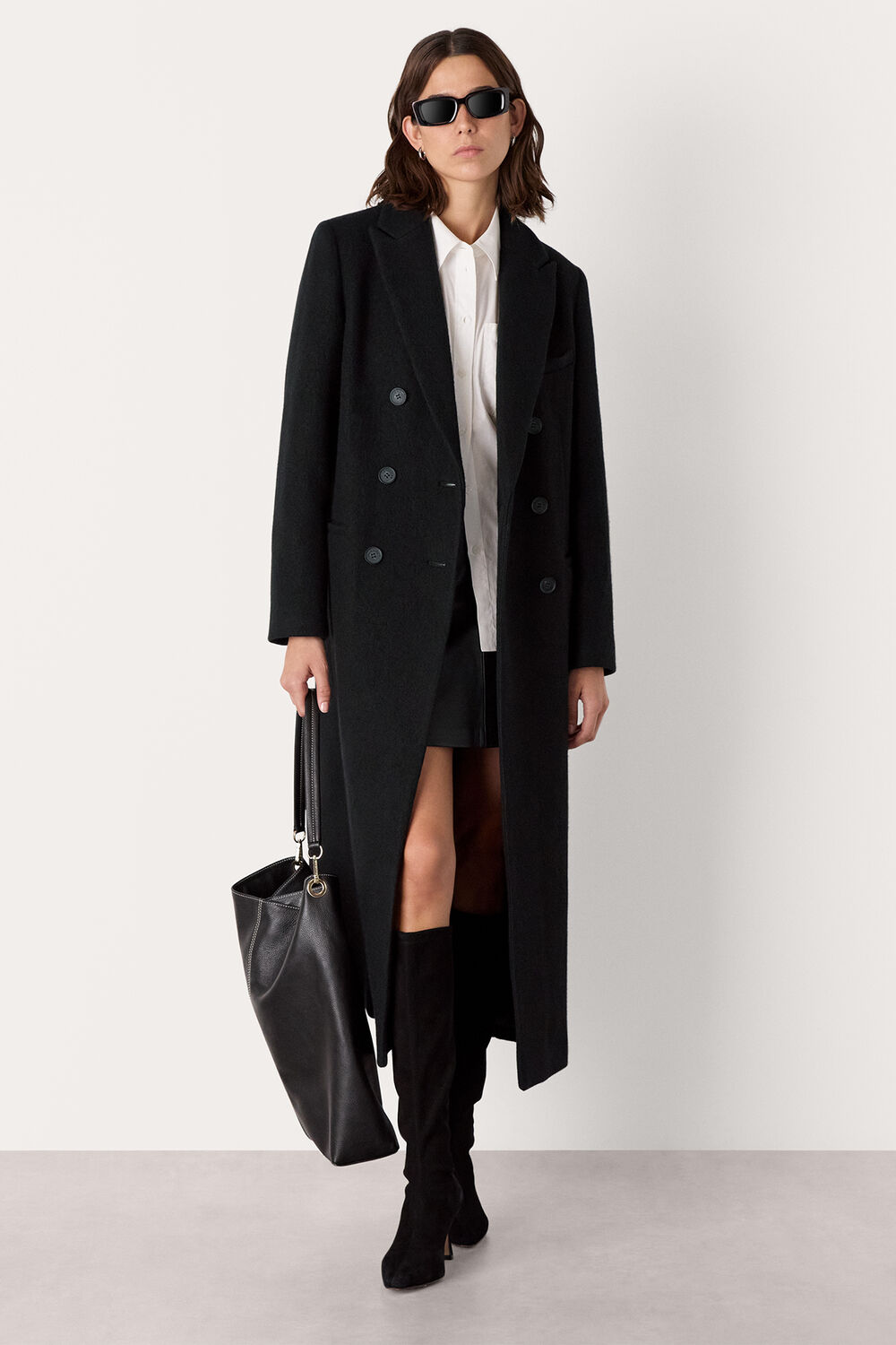 Black Lori Longline Coat
