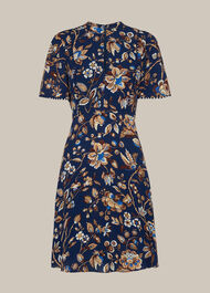 Prairie Blossom Print Dress Blue/Multi