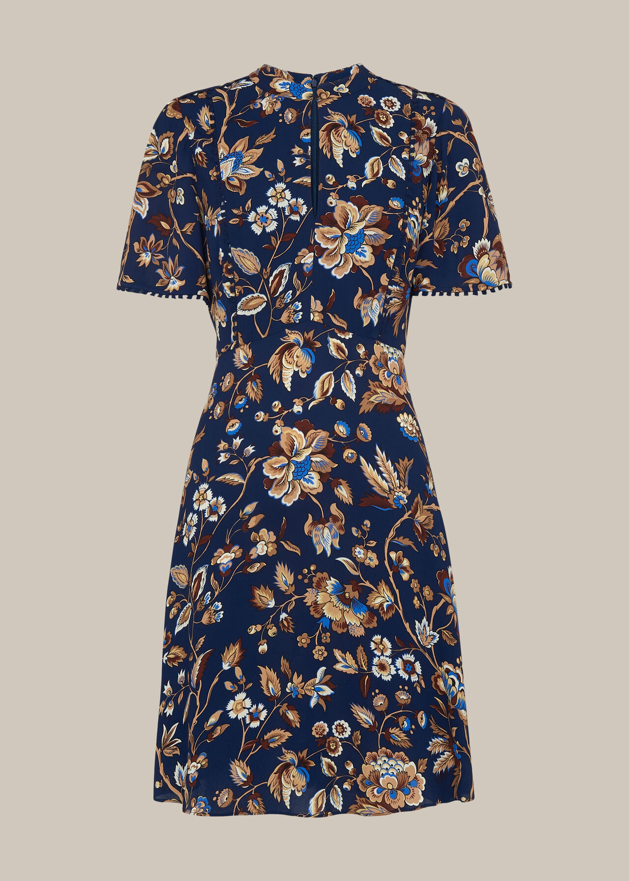 Prairie Blossom Print Dress Blue/Multi