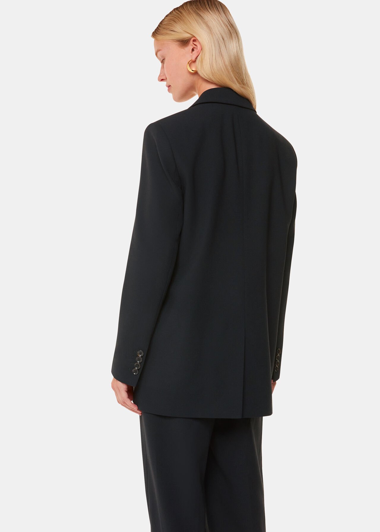 Black Amelie Wool Blend Coord