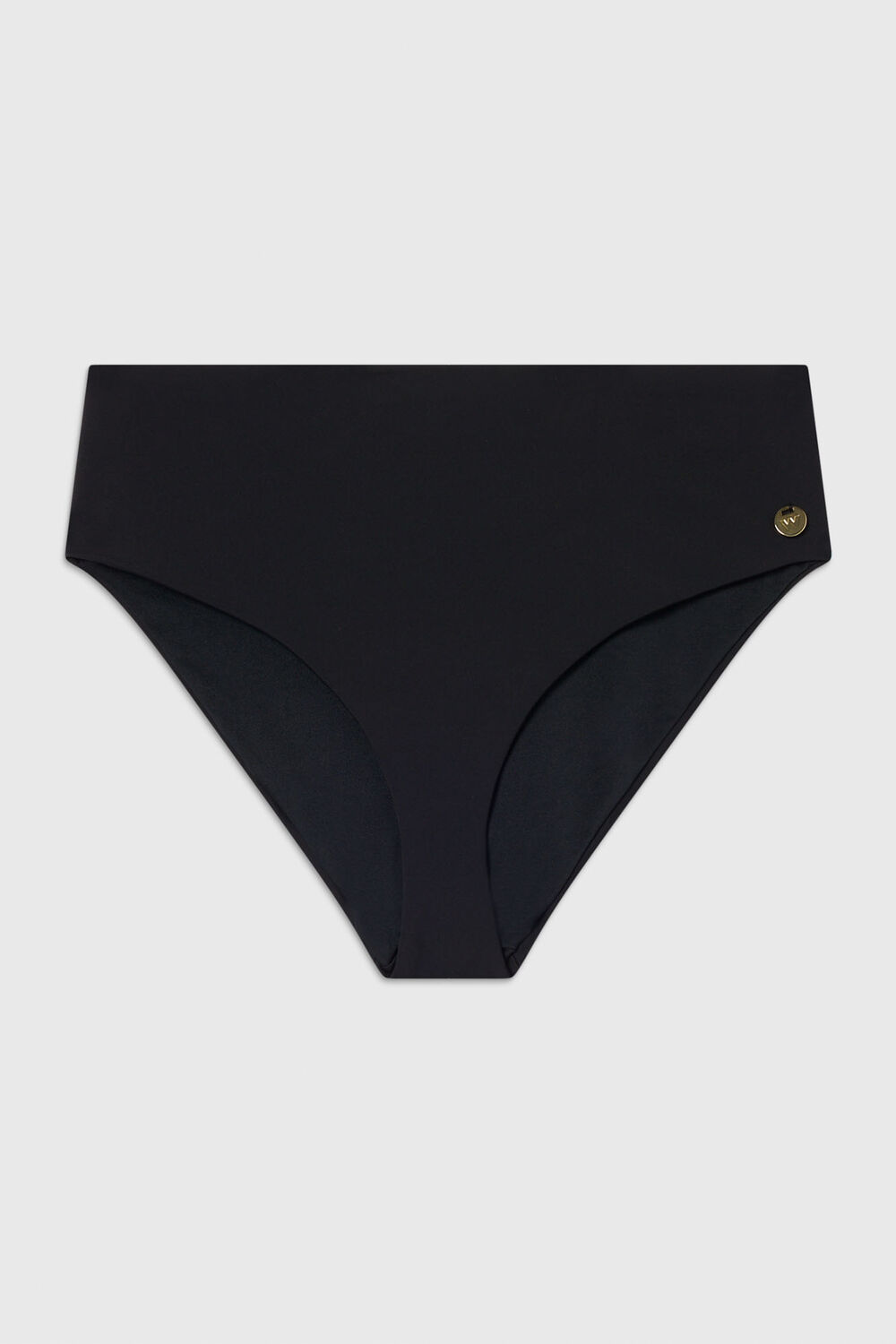Black High Rise Bikini Bottom