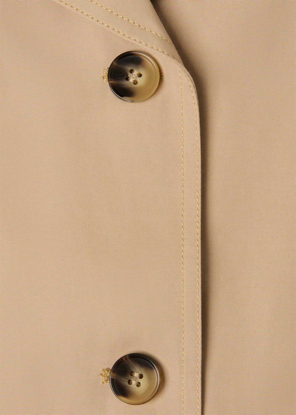 Short Cotton Trench Jacket