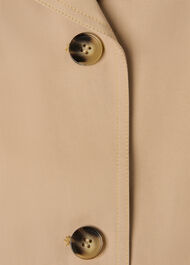 Short Cotton Trench Jacket