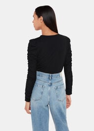 Ruched Sleeve Top