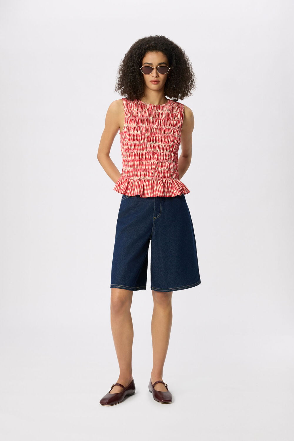 Dark Denim Authentic Knee Length Short