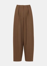 Wool Blend Barrel Trouser