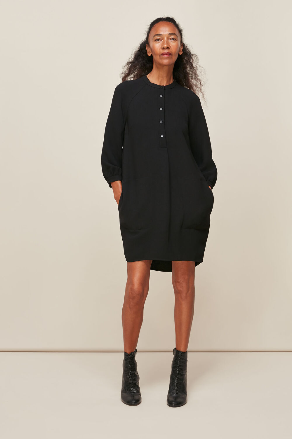 Crepe Button Through Dress