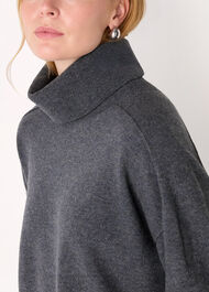 Wool Cowl Neck Knit Jumper
