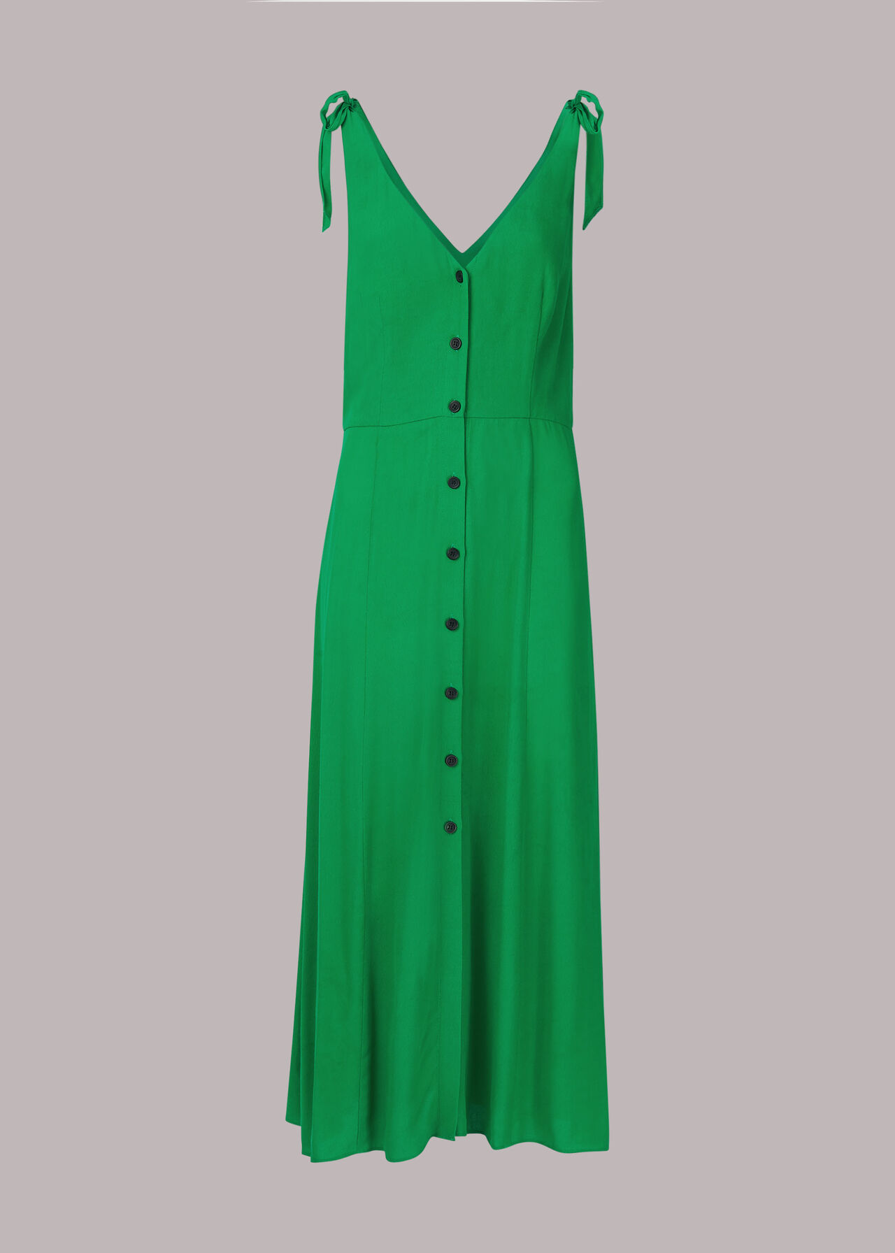 Hanna Tie Shoulder Dress Green