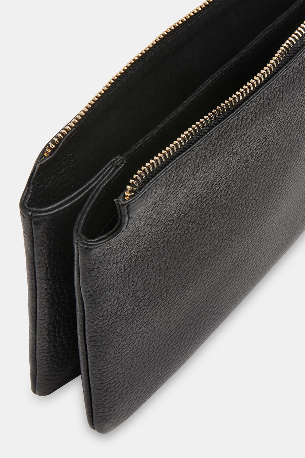 Black Elita Double Pouch Clutch