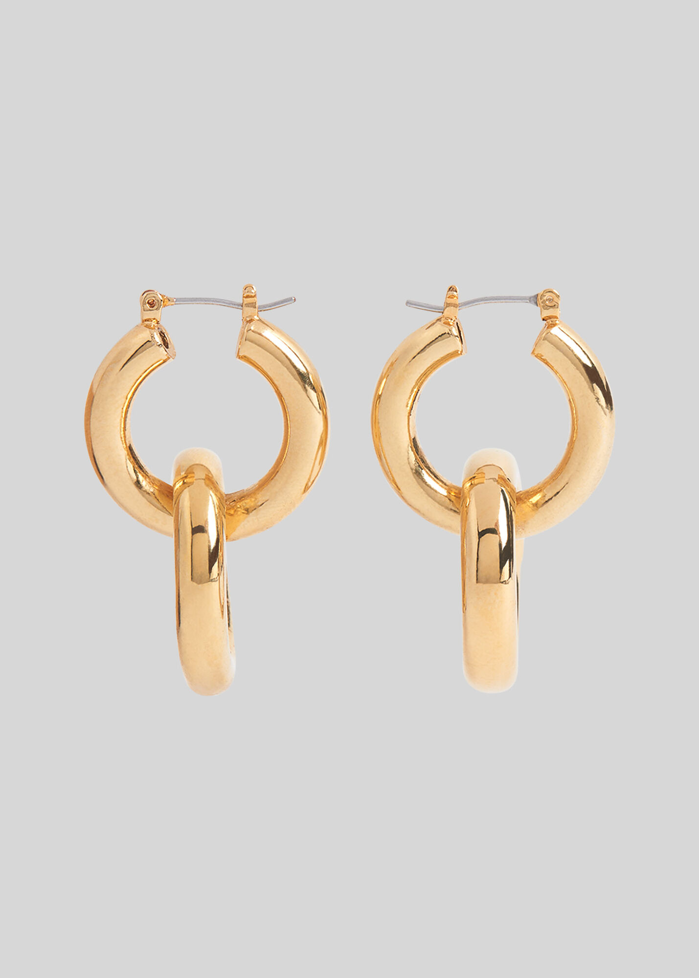Gold/Multi Large Double Tube Hoop | WHISTLES
