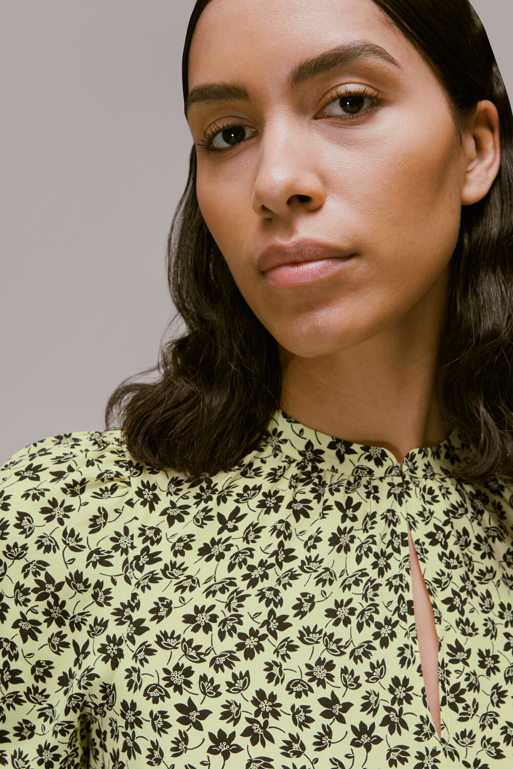 Buttercup Floral Trapeze Dress