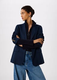 Relaxed Hopsack Blazer