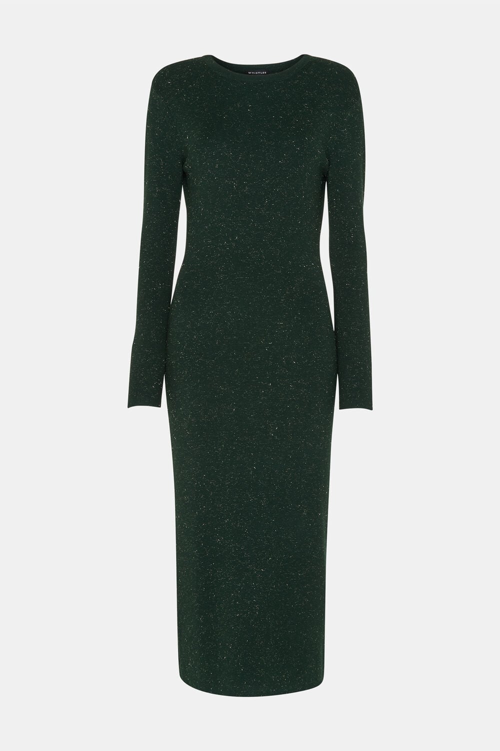 Dark Green Petite Annie Sparkle Sweater Dress