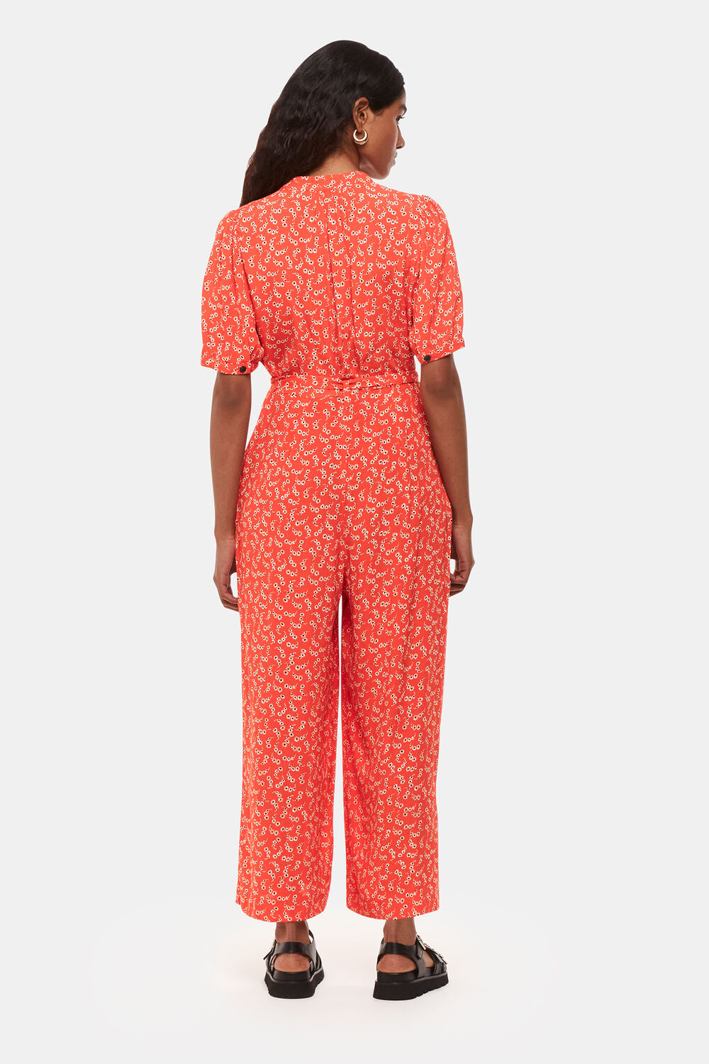 Petite Micro Floral Jumpsuit