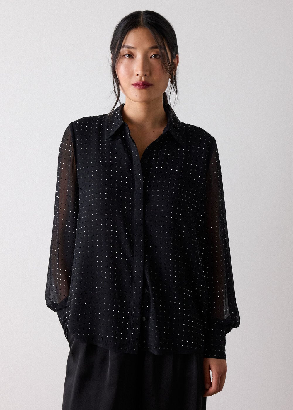 Hot Fix Sheer Shirt