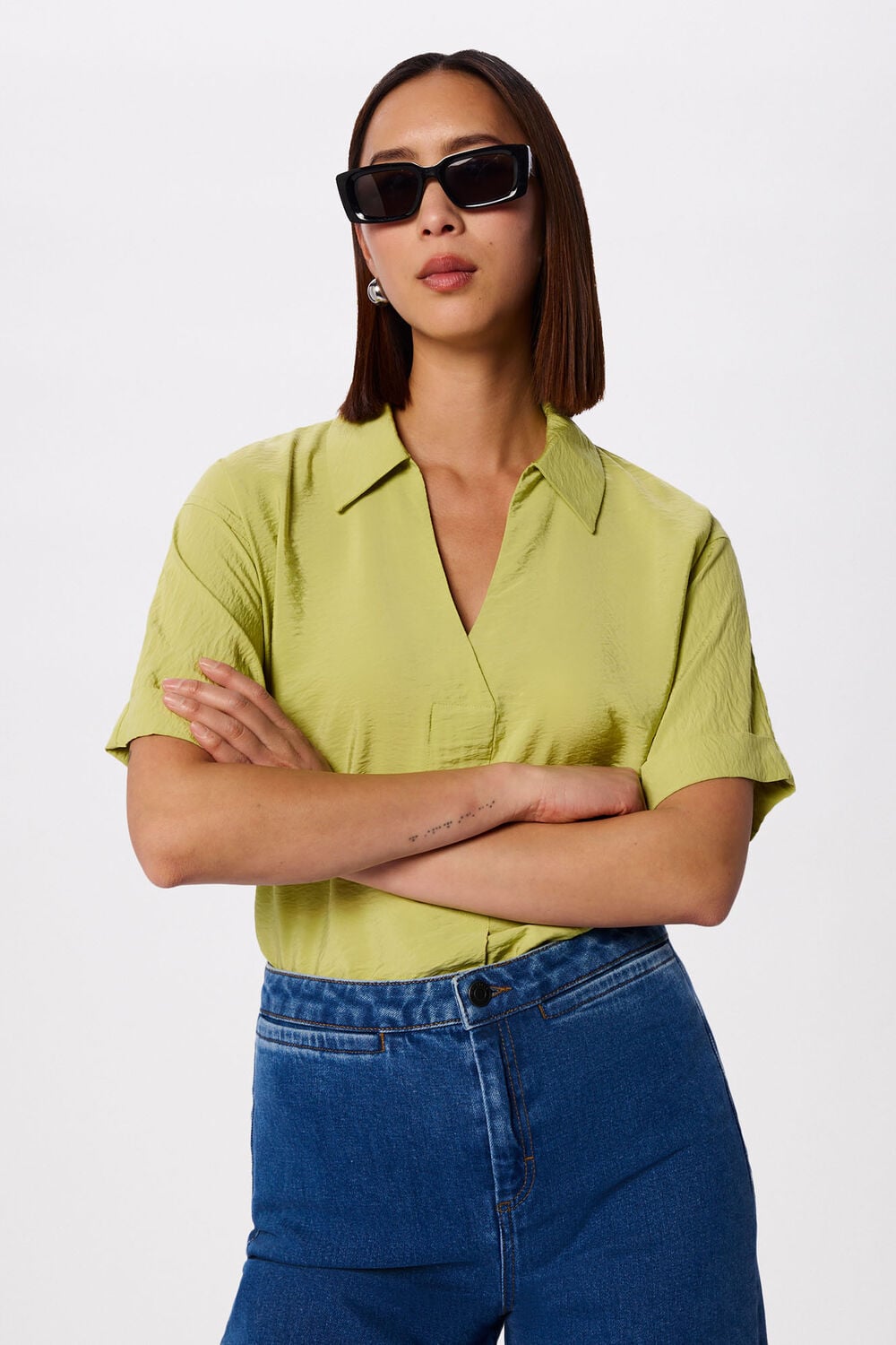Pale Green Sasha Relaxed Shirt
