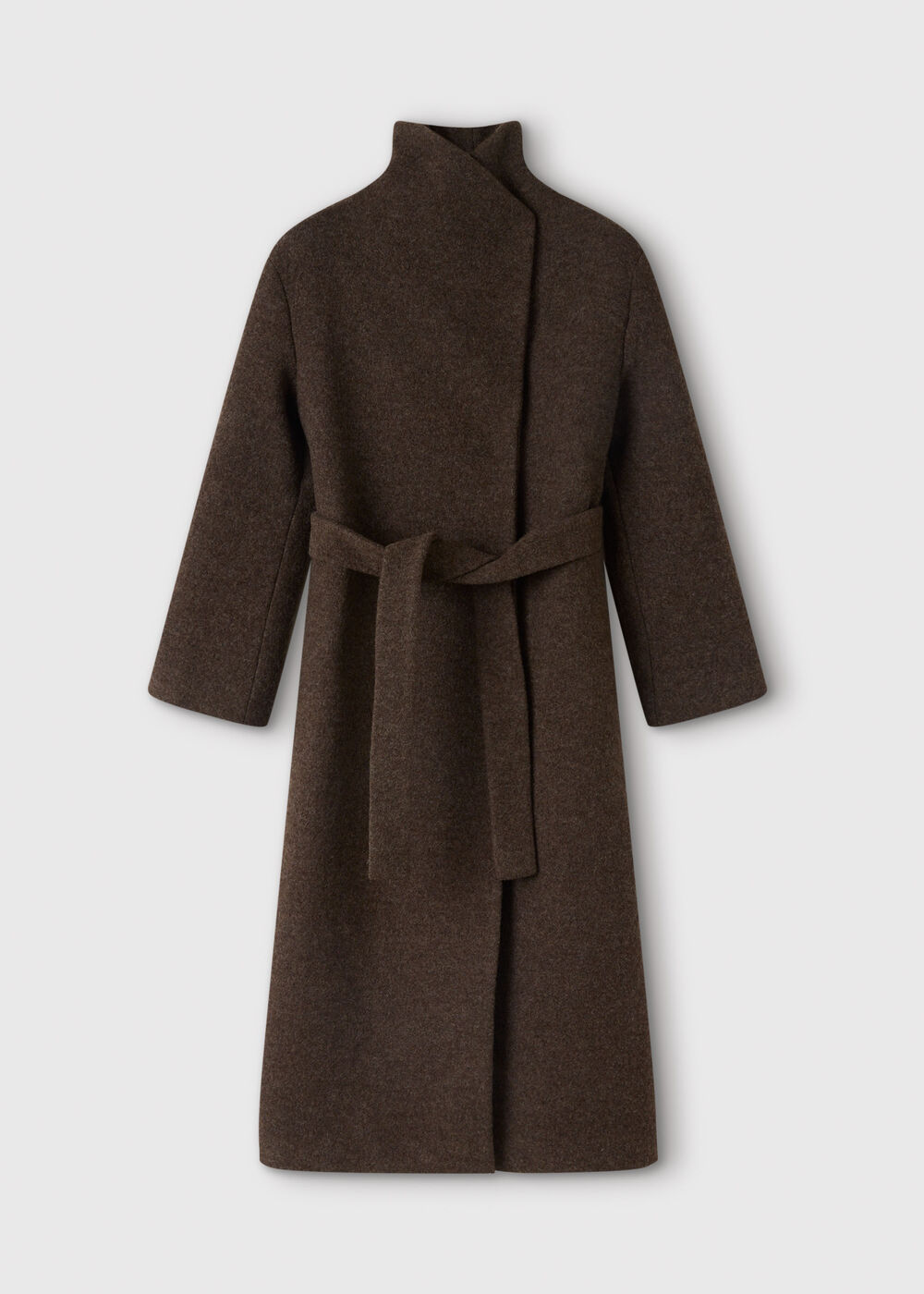 Morgana Wool Funnel Wrap Coat