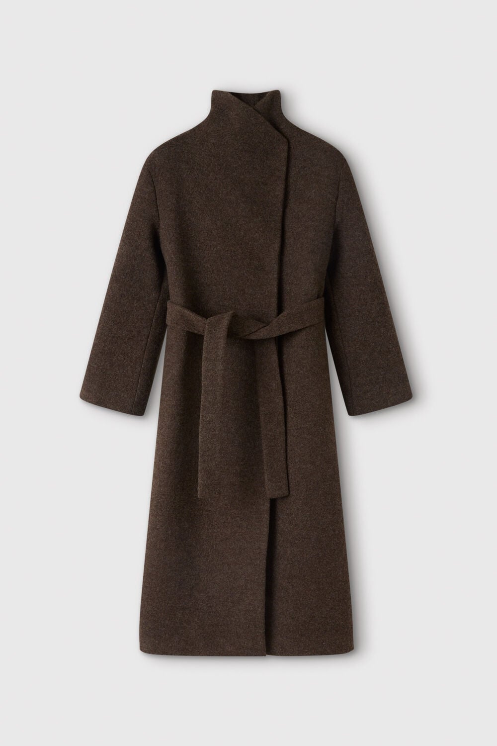 Morgana Wool Funnel Wrap Coat