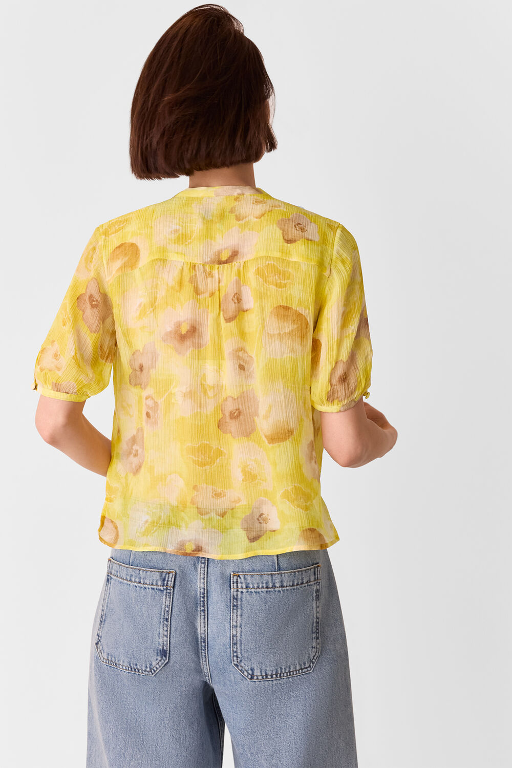 Sunshine Floral Texture Blouse