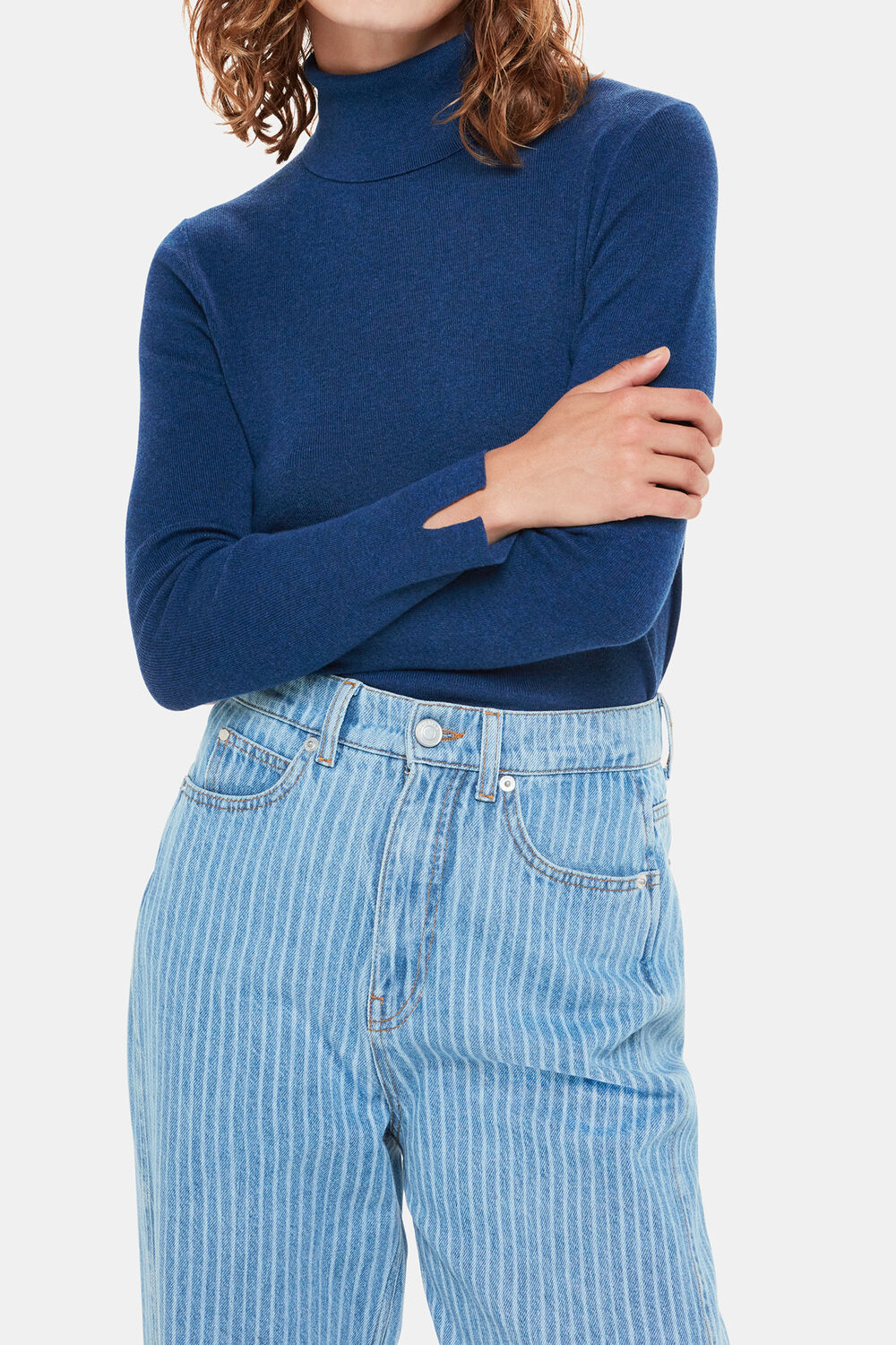 Maja Knitted Polo Neck Knit