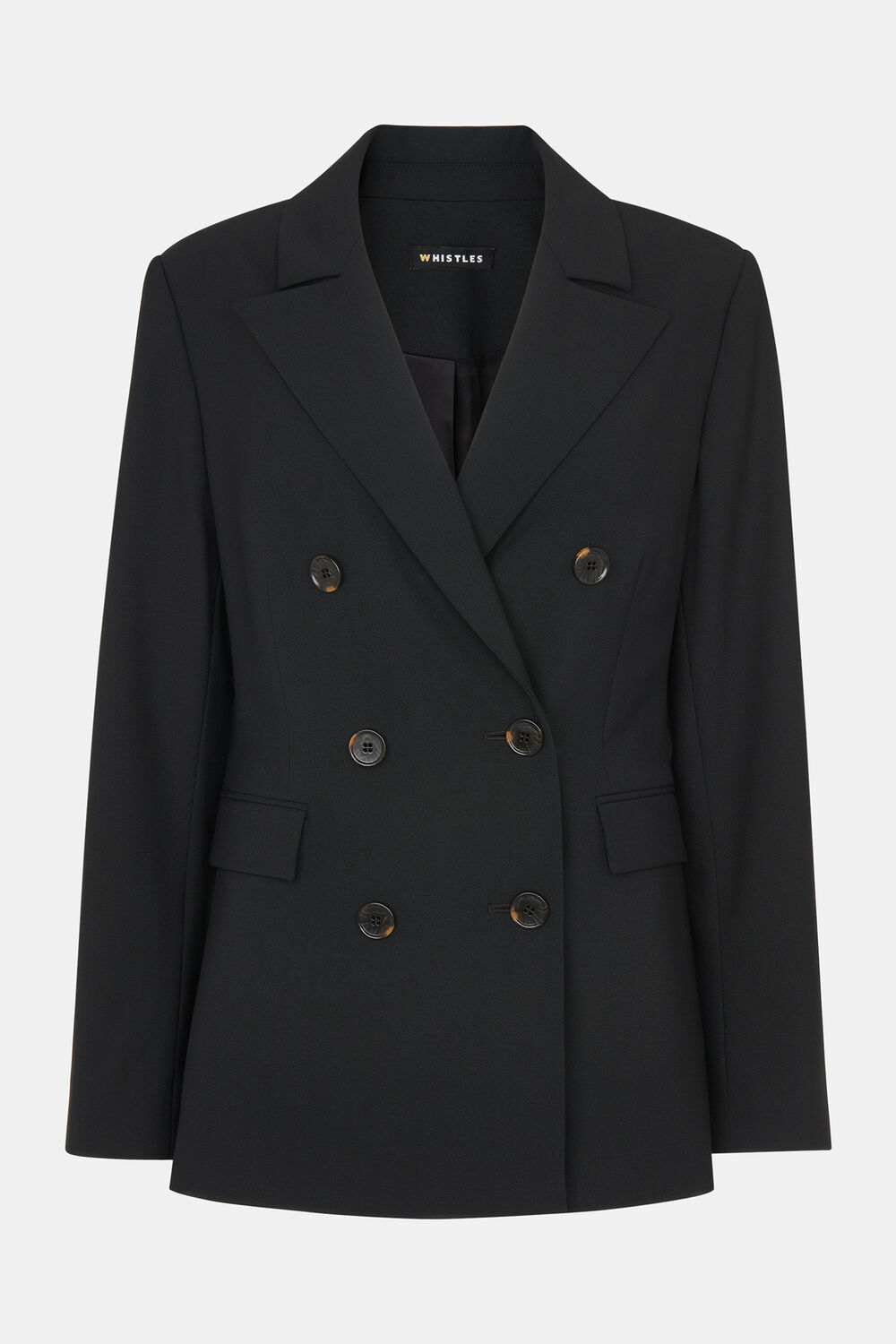 Black Sian Wool Blend Blazer