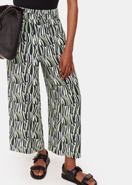 Petite Checkerboard Tiger Trouser