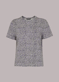 Dashed Leopard Print T-Shirt