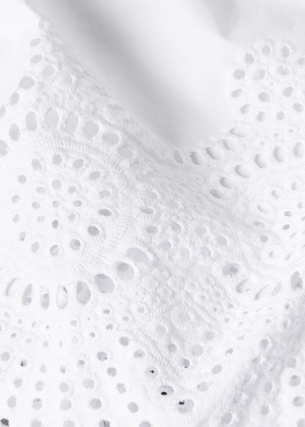 Broderie Cotton Midi Skirt