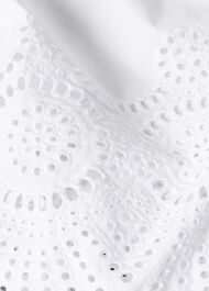 Broderie Cotton Midi Skirt