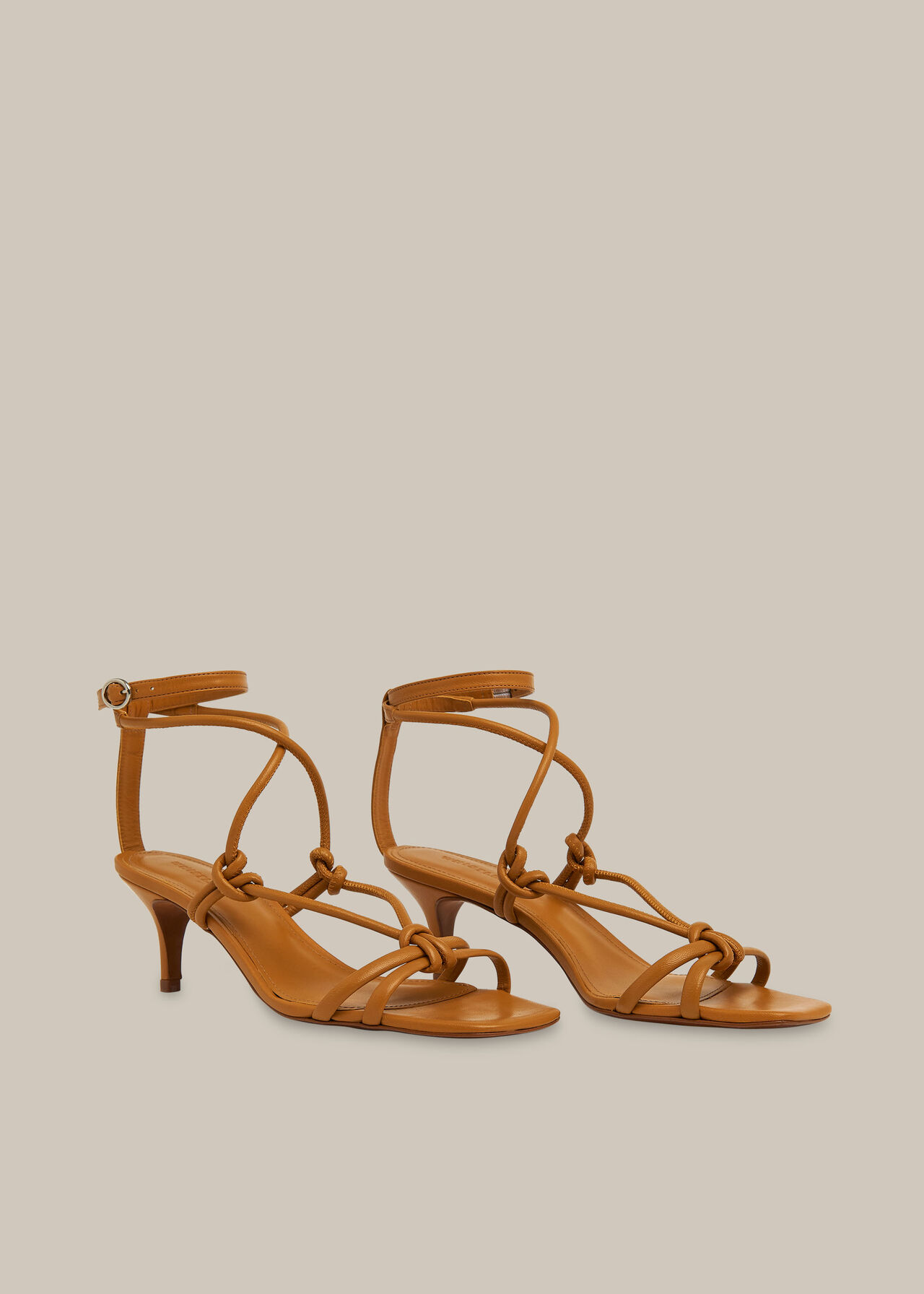 Mustard Kitten Heel Sandal | WHISTLES