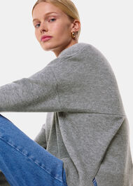 Cashmere Blend Split Back Knit