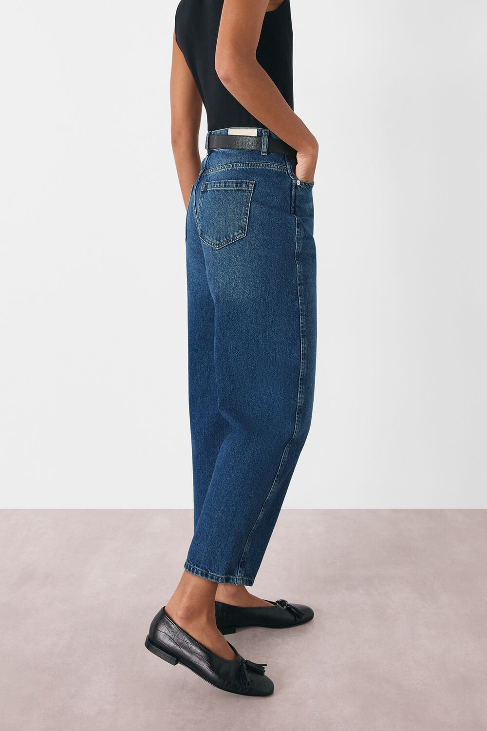 Denim Authentic Barrel Leg Jean