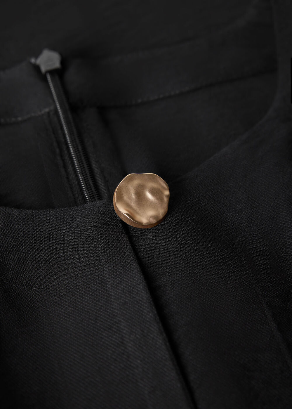 Button Detail Tie Jumpsuit