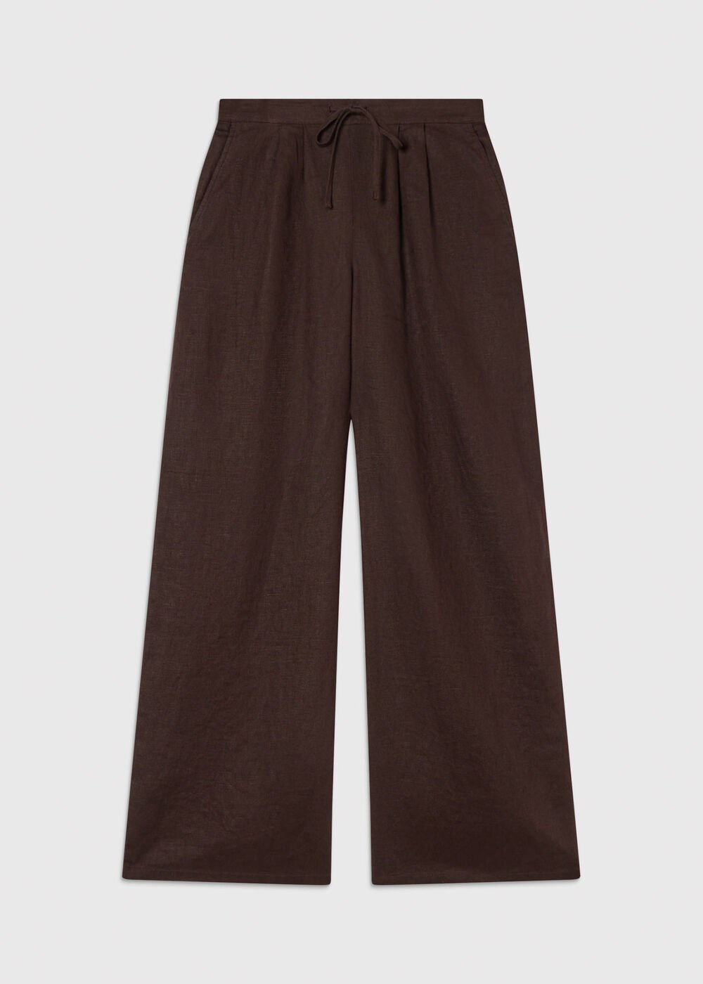 Wide Leg Linen Trouser